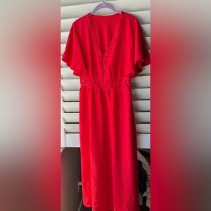SHEIN - Medium - Elegant Red Dress -